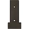 Ekena Millwork Steel Hanging Shelf Bracket, Hammered Dark Bronze 2"W x 8"D x 6"H BKTM02X08X06HSHDB - alternate 2